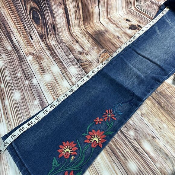 Vintage America Blues MICRO BOOT Cut Size 4 Mid Rise Jeans Denim Pants 29x32 - Picture 6 of 14